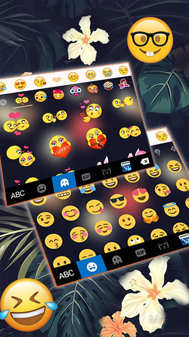 اسکرین شات 3 برنامه Autumn Floral Keyboard Theme