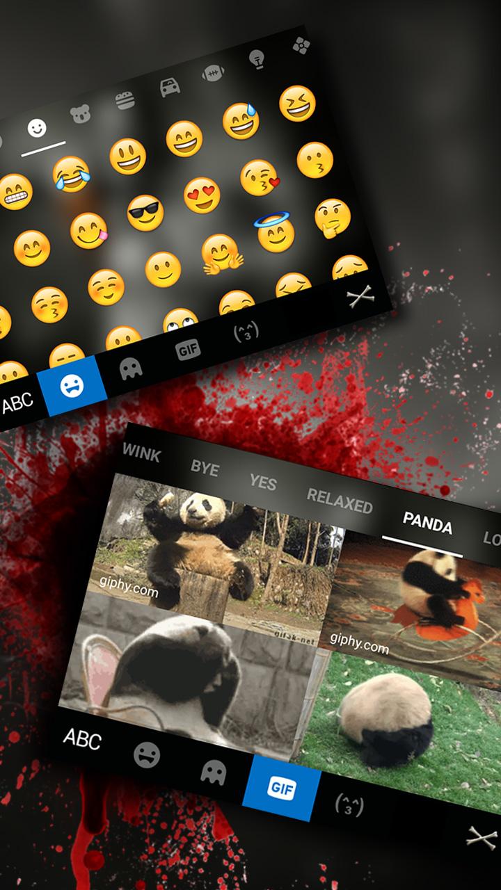 اسکرین شات 4 برنامه Badace Skull Guns Keyboard - cool gun theme