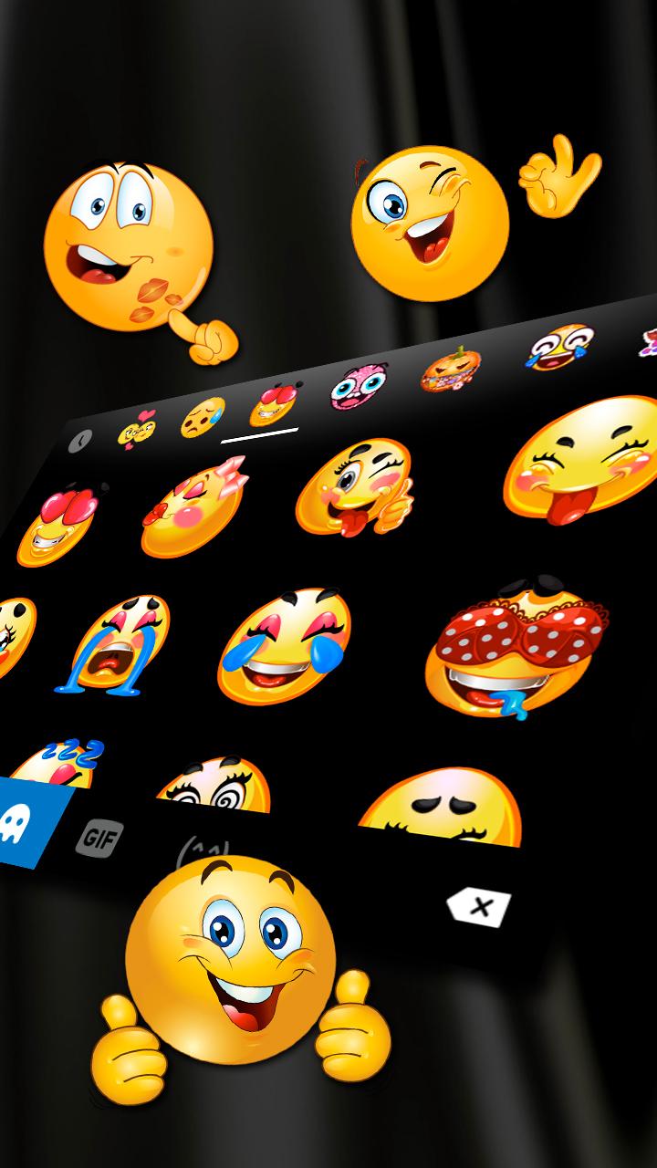 اسکرین شات 3 برنامه Black Business Keyboard