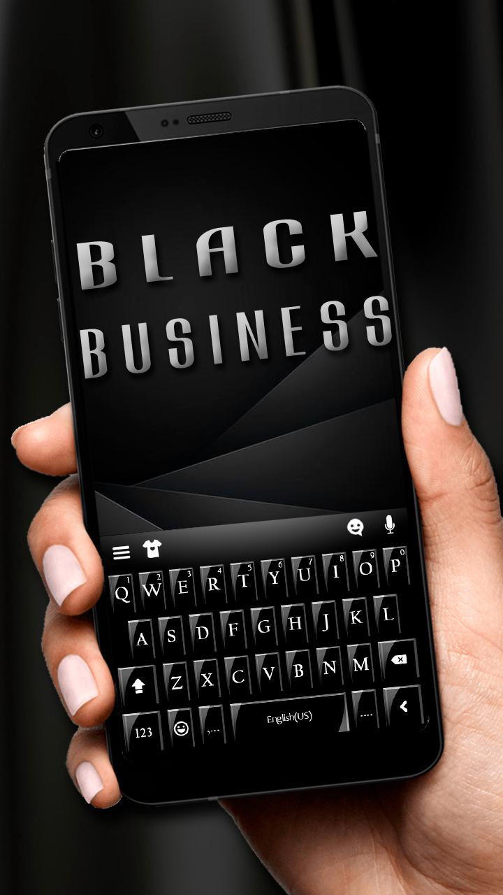 اسکرین شات 1 برنامه Black Business Keyboard