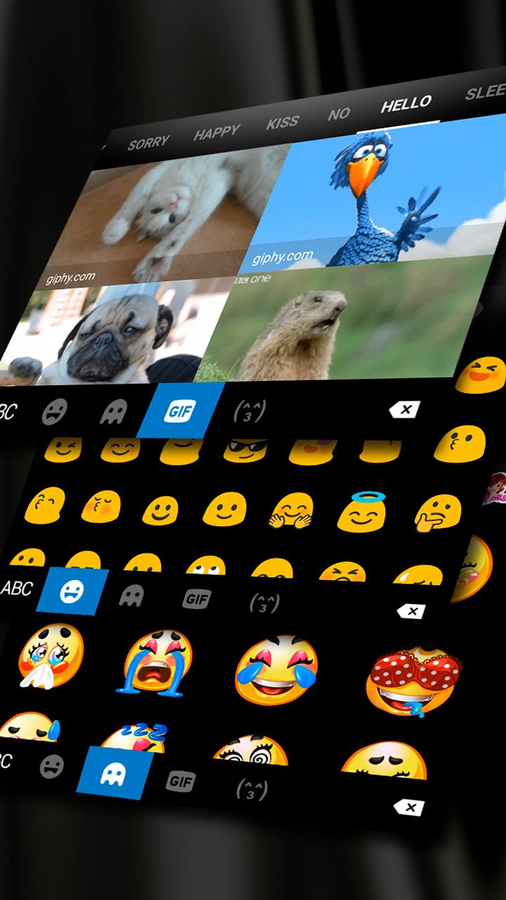 اسکرین شات 4 برنامه Black Business Keyboard