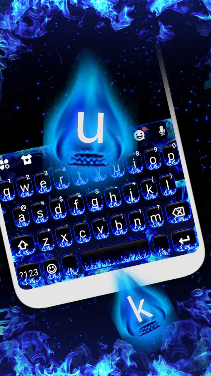 اسکرین شات 2 برنامه Blue Flames Theme
