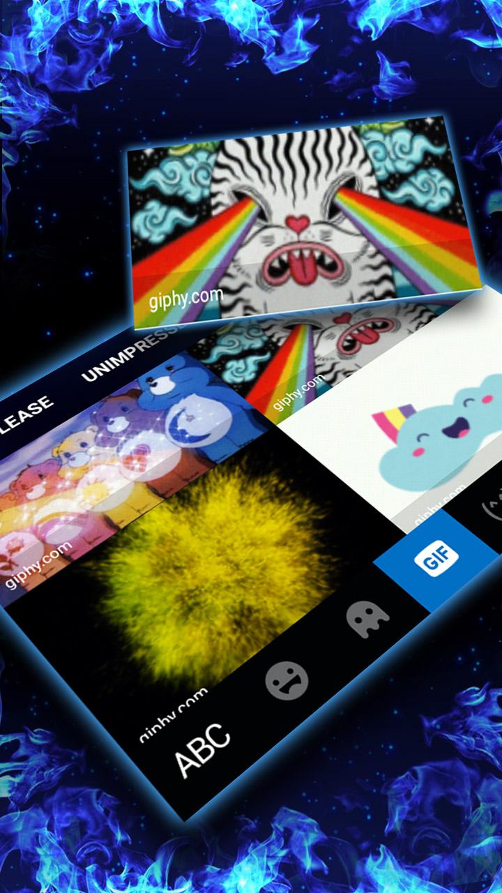 اسکرین شات 4 برنامه Blue Flames Theme