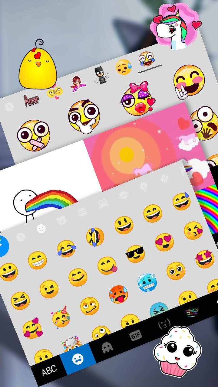اسکرین شات 4 برنامه Blue White Chat Keyboard Theme