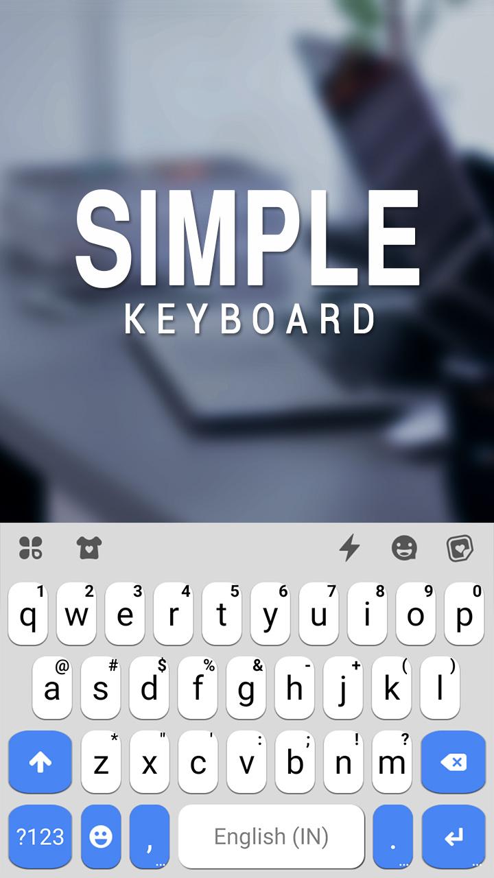 اسکرین شات 5 برنامه Blue White Chat Keyboard Theme