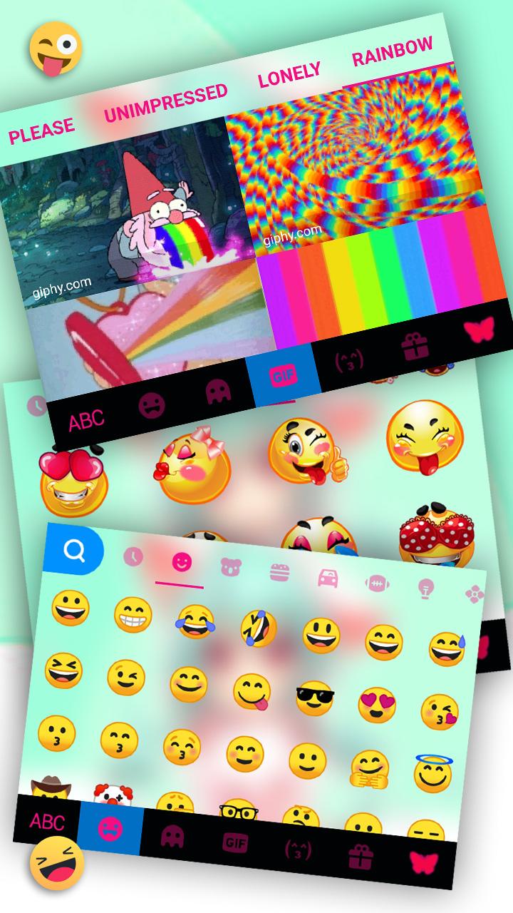 اسکرین شات 4 برنامه Cat Girl Keyboard Theme