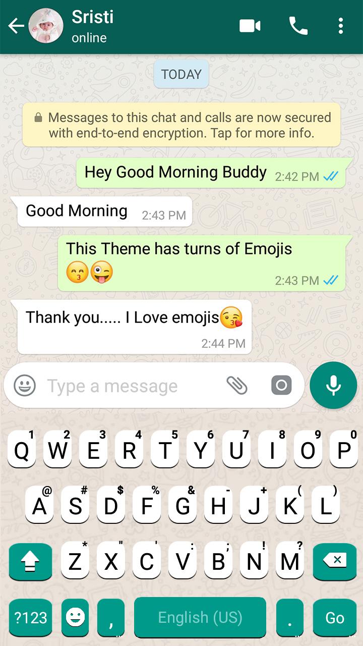 اسکرین شات 2 برنامه Chat Messenger Theme