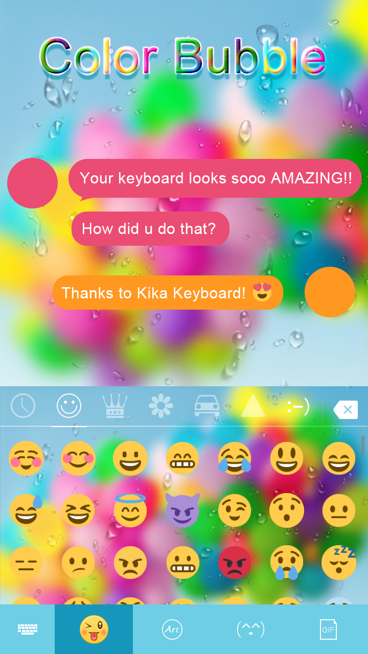 اسکرین شات 2 برنامه Color Bubble Theme