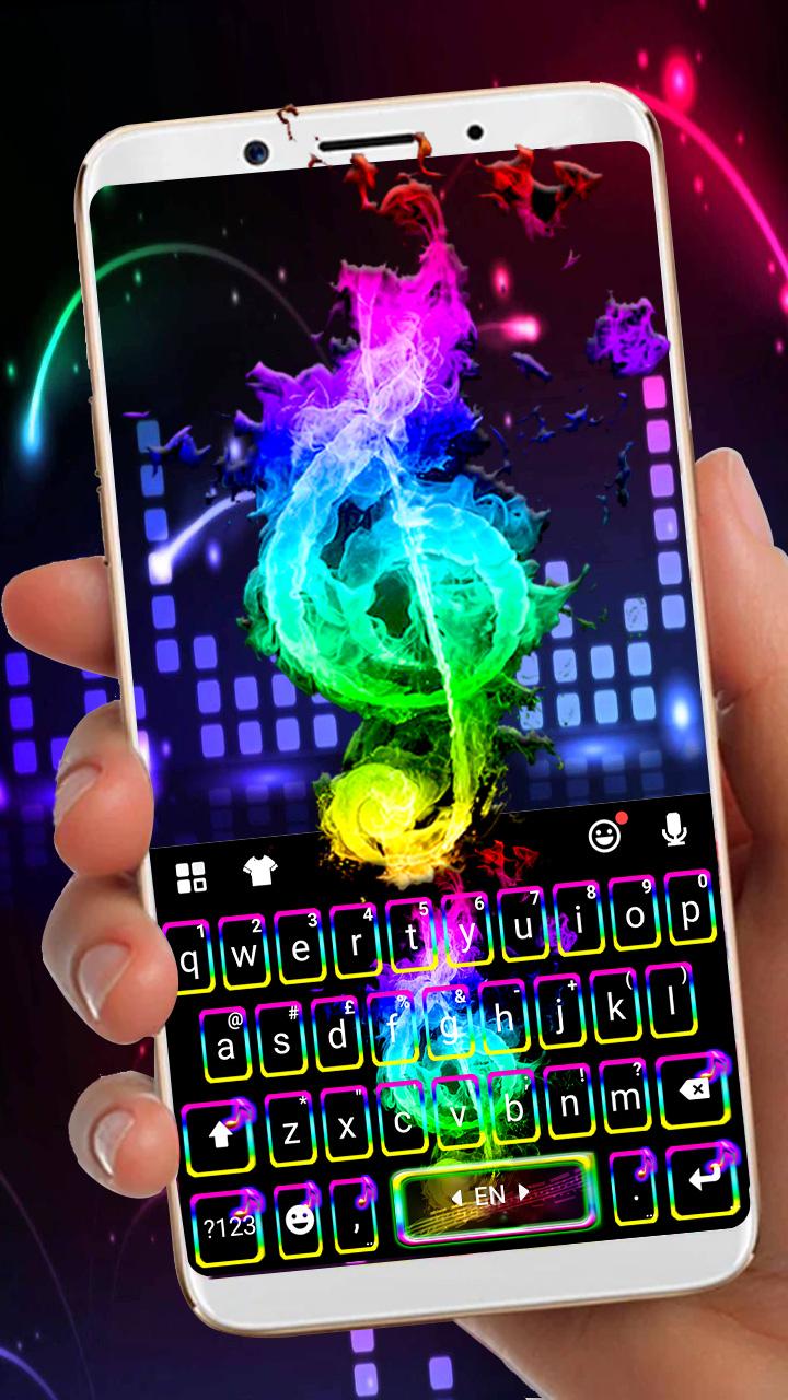اسکرین شات 1 برنامه Colorful Music Night Theme