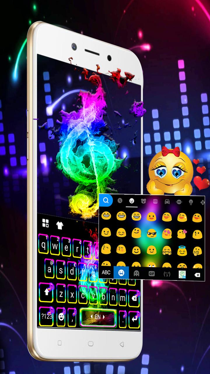 اسکرین شات 2 برنامه Colorful Music Night Theme