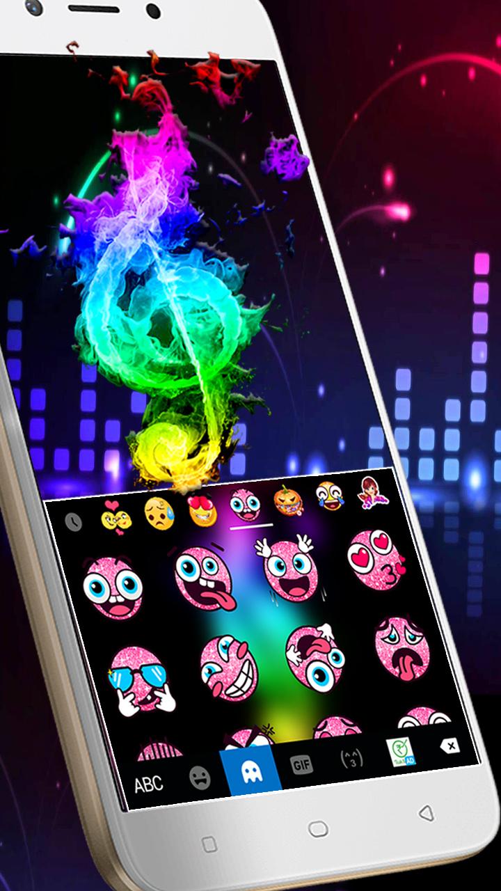 اسکرین شات 4 برنامه Colorful Music Night Theme