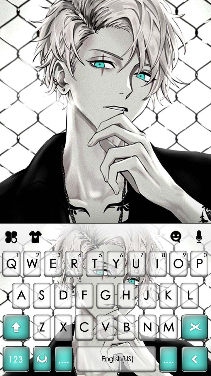 اسکرین شات 5 برنامه Cool Anime Boy Keyboard Theme