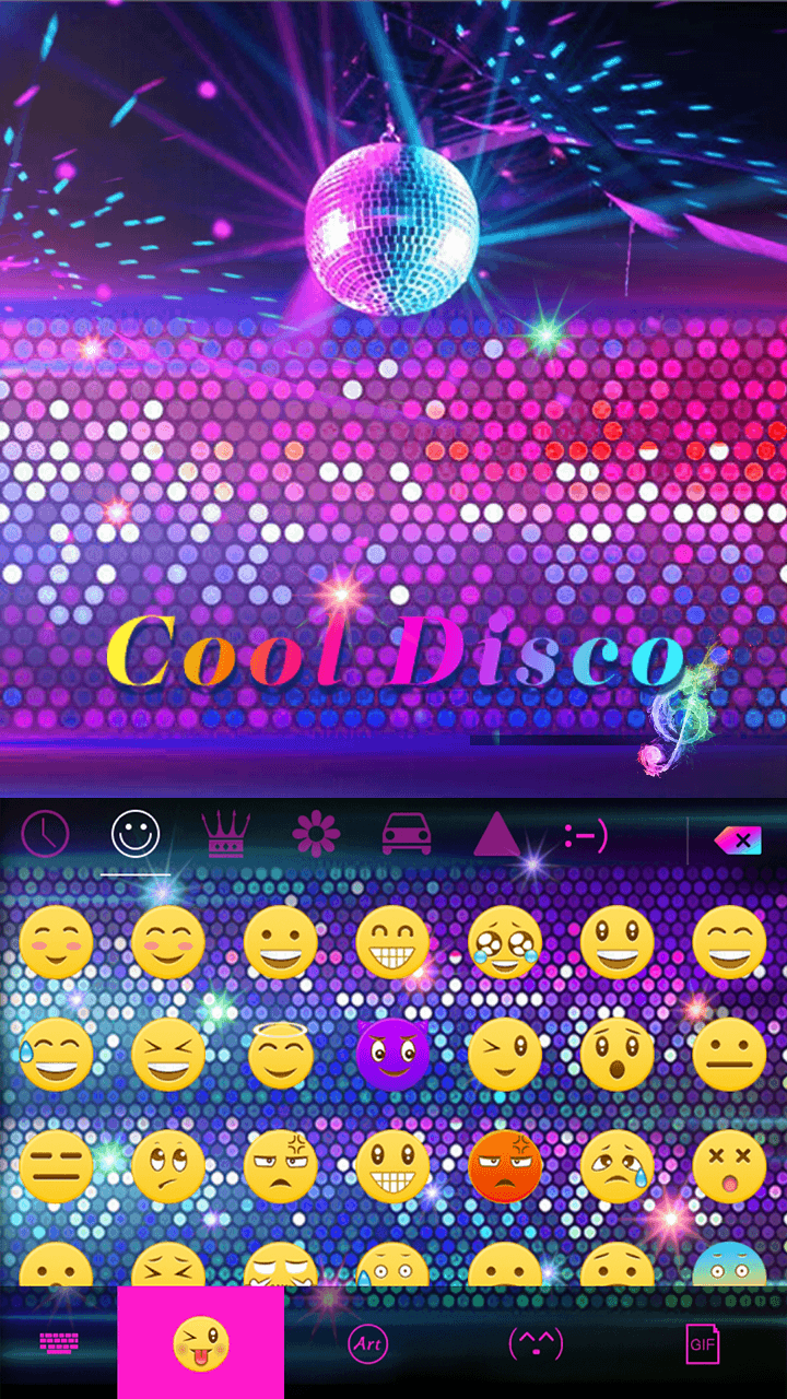 اسکرین شات 2 برنامه Cool Disco Keyboard Background