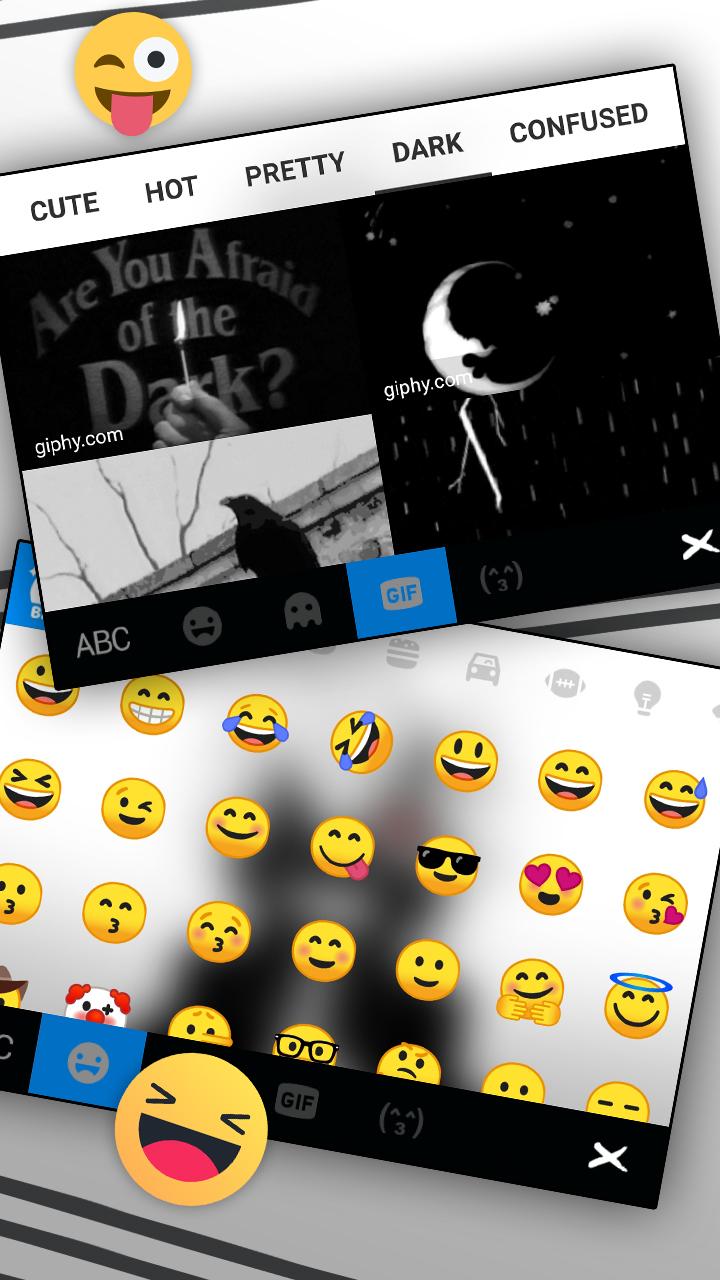 اسکرین شات 4 برنامه Creepy Mask Man Keyboard Theme