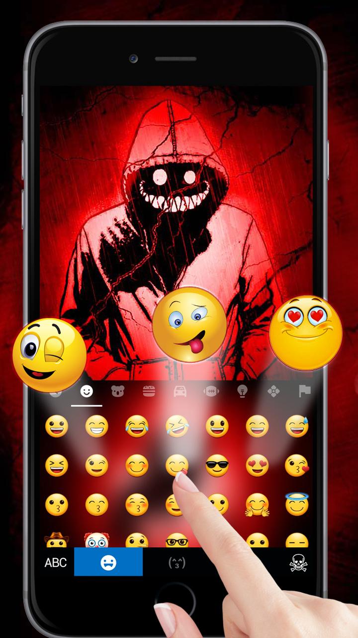 اسکرین شات 4 برنامه Creepy Red Smile Theme