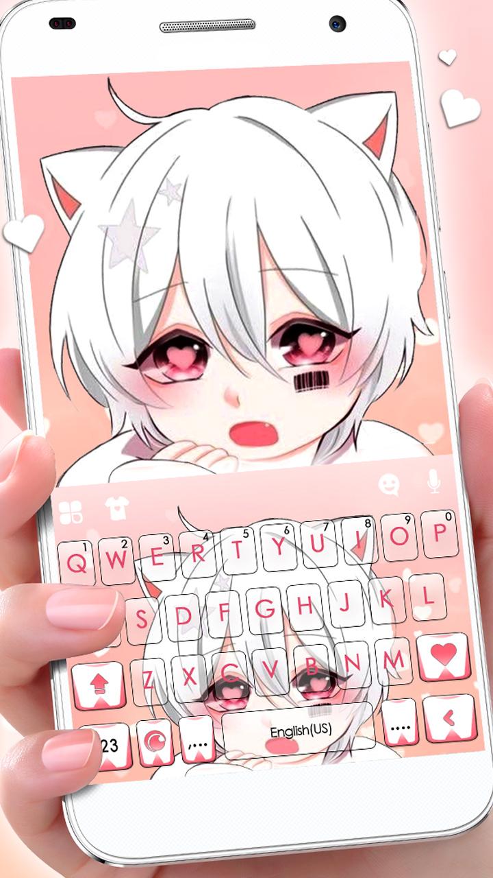 اسکرین شات 1 برنامه Cute Cat Boy Theme