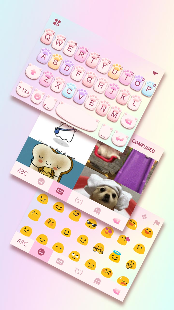 اسکرین شات 4 برنامه Cute Cat Paws Theme