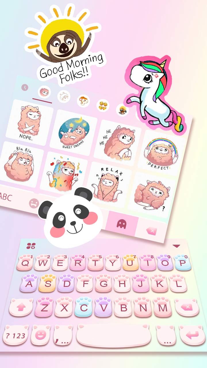 اسکرین شات 3 برنامه Cute Cat Paws Theme