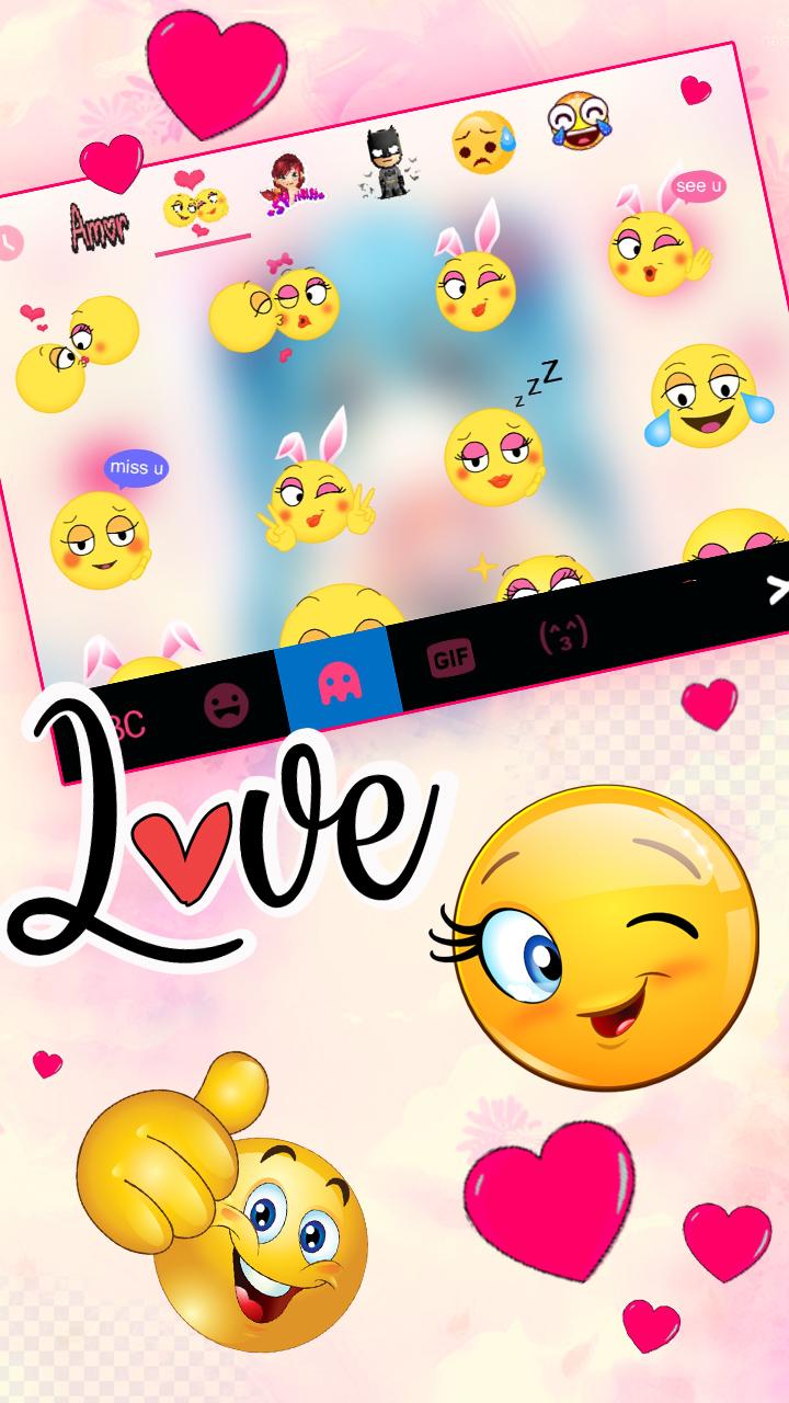 اسکرین شات 3 برنامه Cute School Girl Keyboard Theme