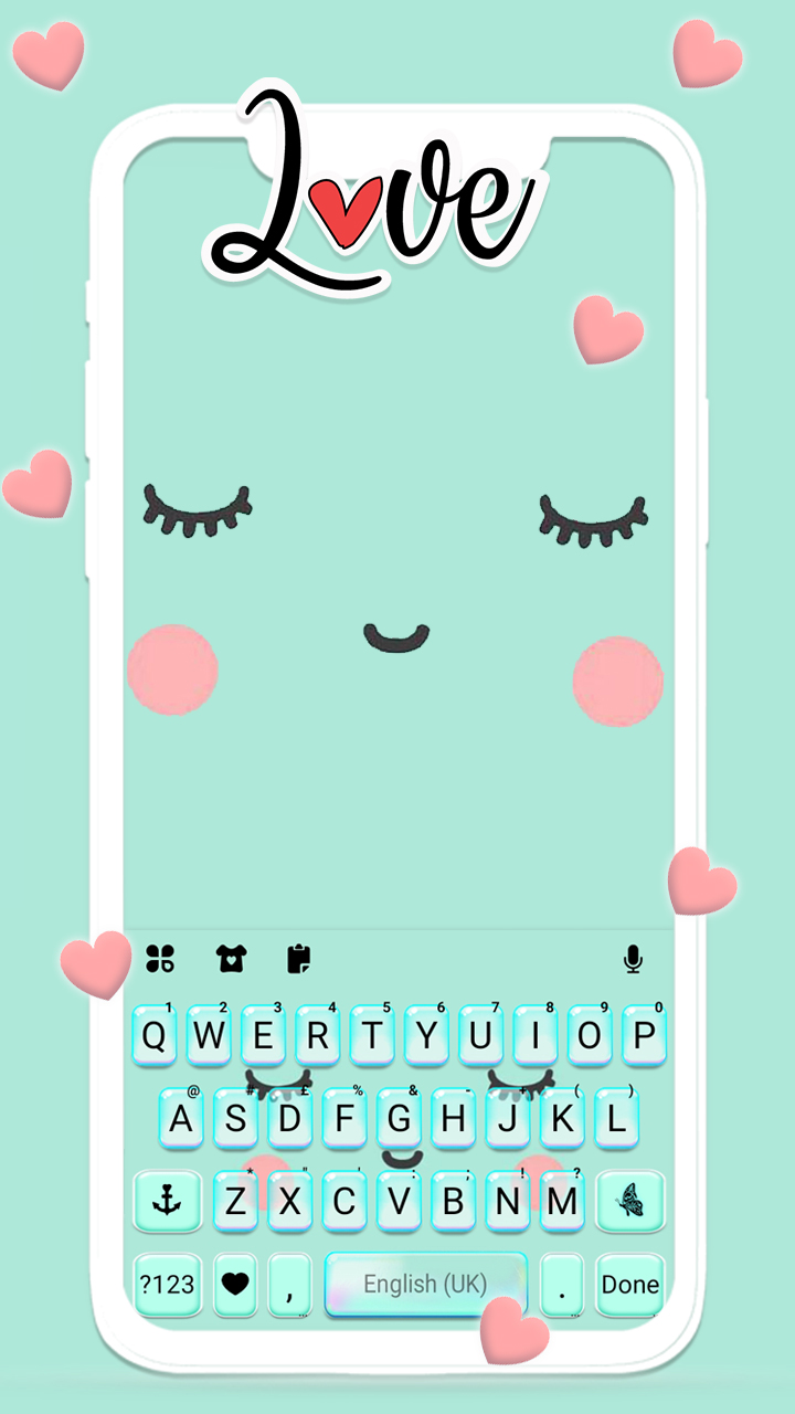 اسکرین شات 1 برنامه Cute Sweet Face Theme