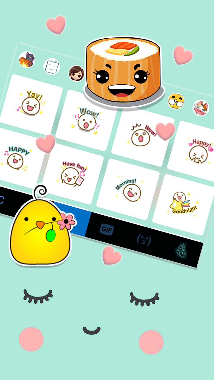اسکرین شات 4 برنامه Cute Sweet Face Theme