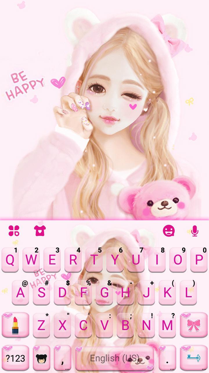 اسکرین شات 5 برنامه Cute Wink Girl Theme