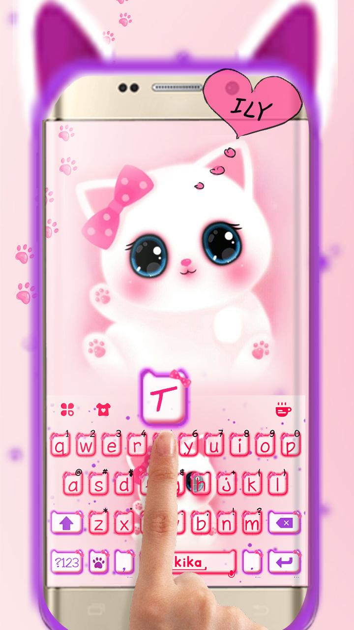 اسکرین شات 2 برنامه Cute Kitty Theme