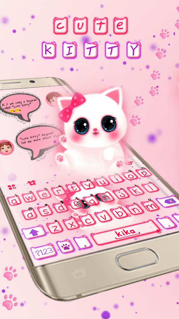 اسکرین شات 3 برنامه Cute Kitty Theme