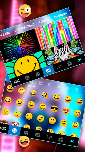 اسکرین شات 4 برنامه Cyber Punk Girl Keyboard Theme