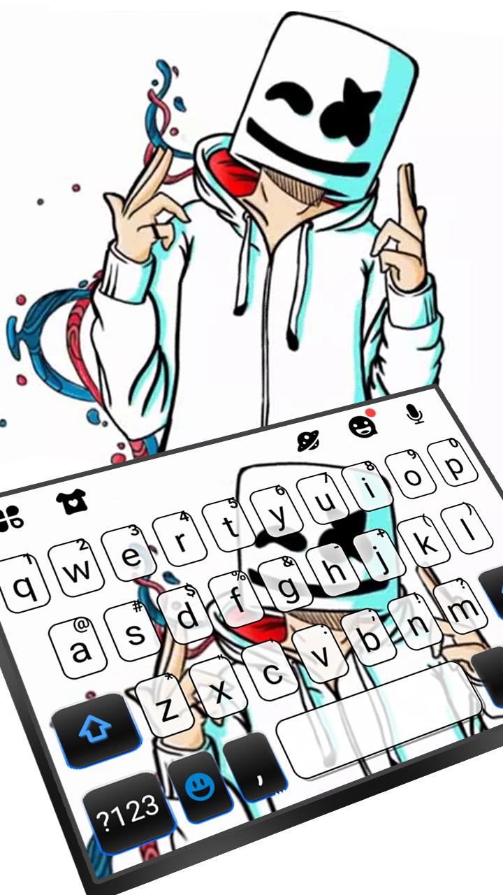 اسکرین شات 1 برنامه Doodle DJ Keyboard Theme