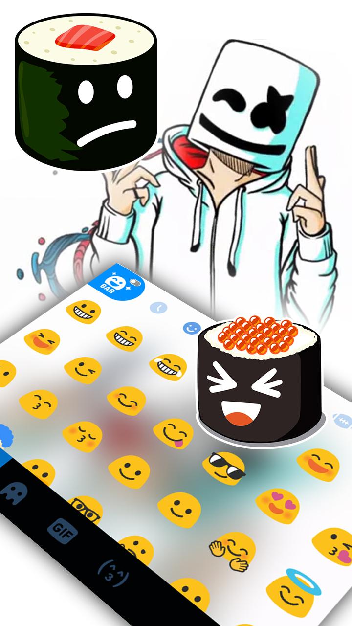 اسکرین شات 3 برنامه Doodle DJ Keyboard Theme