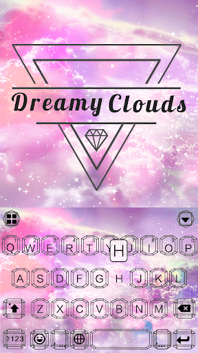 اسکرین شات 1 برنامه dreamyclouds Keyboard Theme