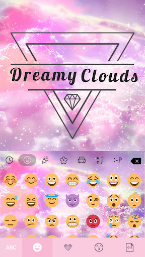 اسکرین شات 2 برنامه dreamyclouds Keyboard Theme