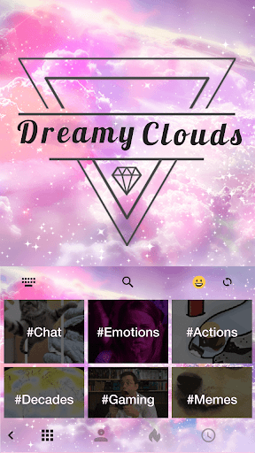 اسکرین شات 3 برنامه dreamyclouds Keyboard Theme