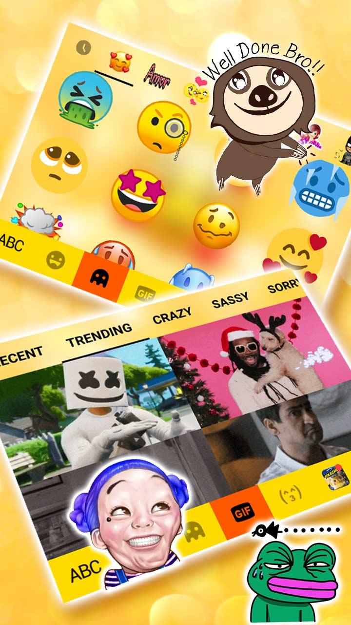 اسکرین شات 4 برنامه Emojis 3D Gravity Theme