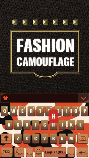 اسکرین شات 1 برنامه fashioncamo Keyboard Theme