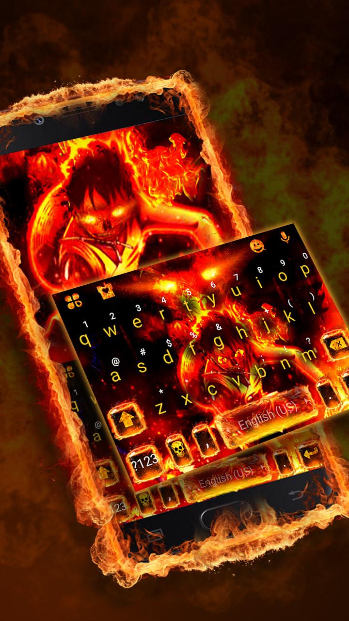 اسکرین شات 1 برنامه Flaming Fire Battle Theme