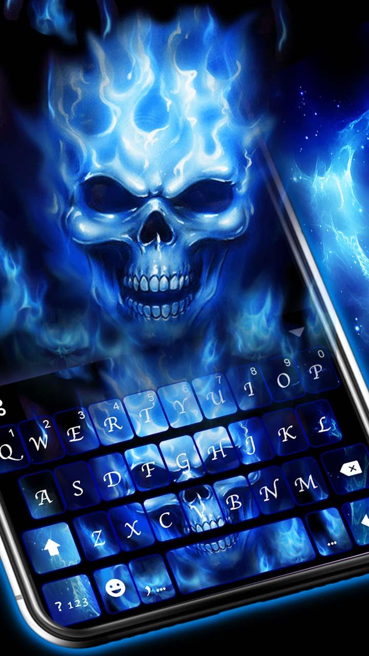 اسکرین شات 2 برنامه Flaming Skull 3D Theme