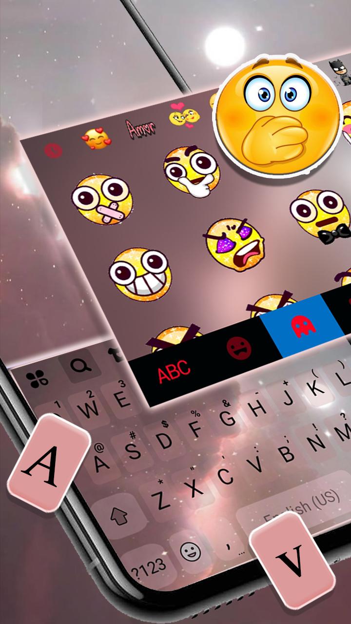 اسکرین شات 3 برنامه Galaxy Background Theme
