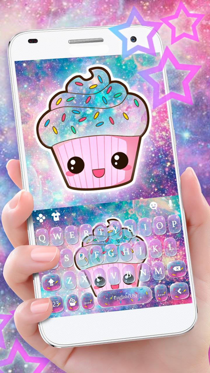 اسکرین شات 1 برنامه Galaxy Candy Cupcake Theme