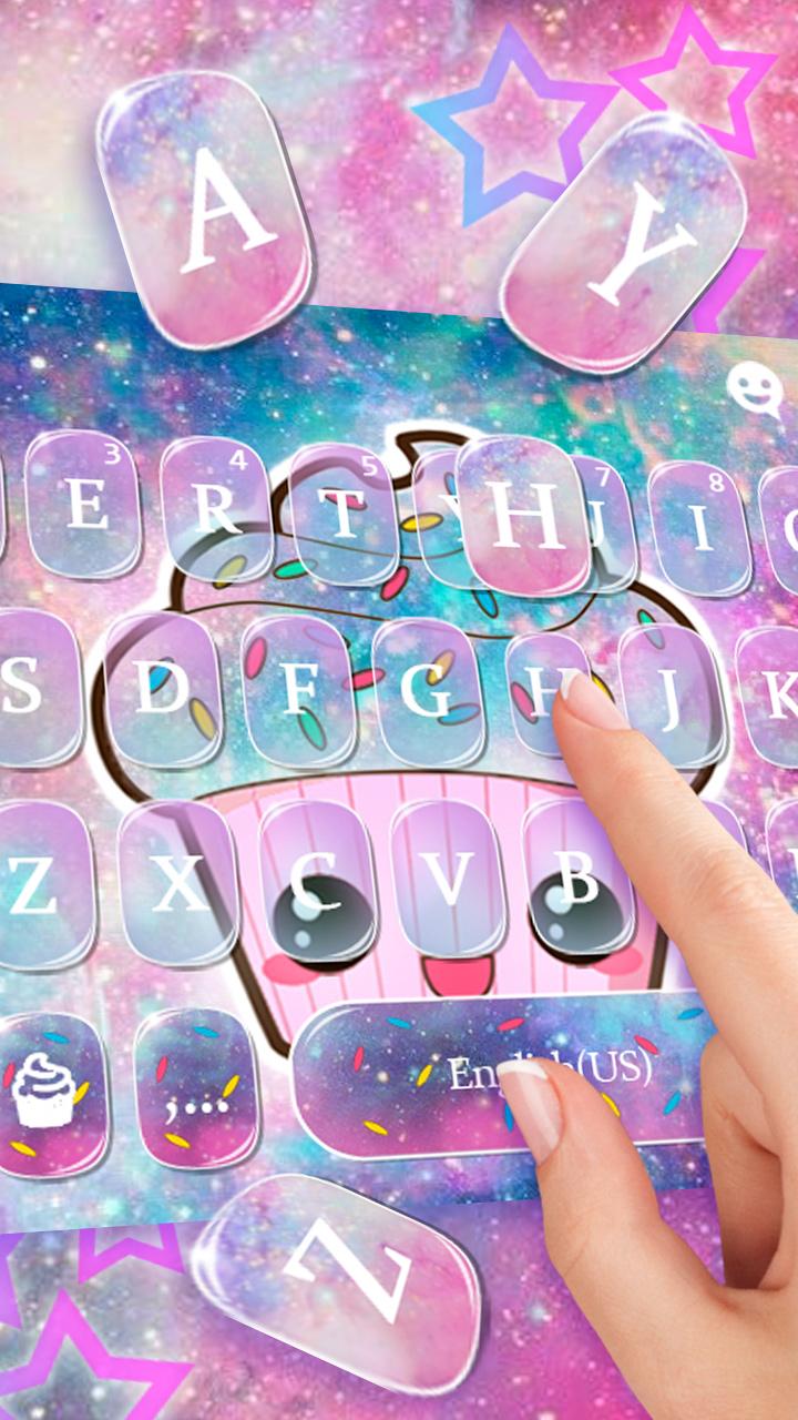 اسکرین شات 2 برنامه Galaxy Candy Cupcake Theme