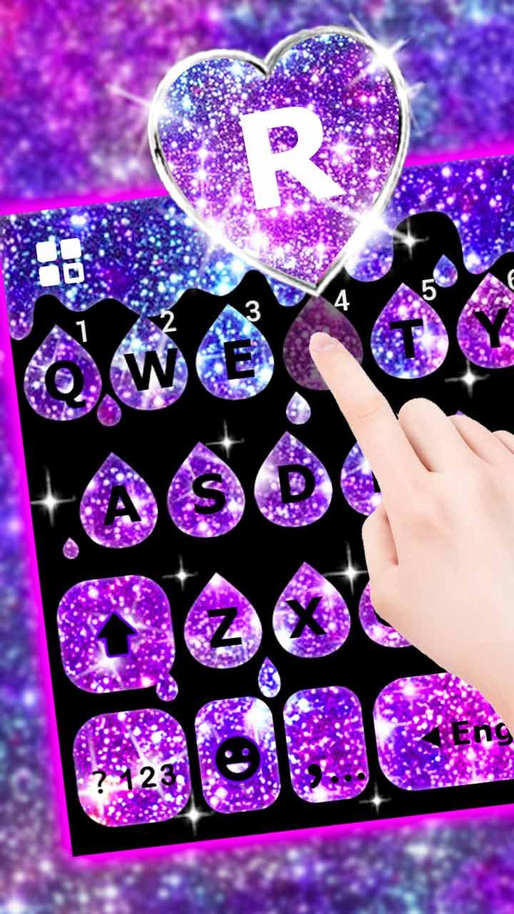 اسکرین شات 1 برنامه Galaxy Drop Heart Theme