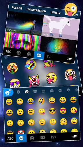 اسکرین شات 4 برنامه Galaxy Girl Keyboard Theme