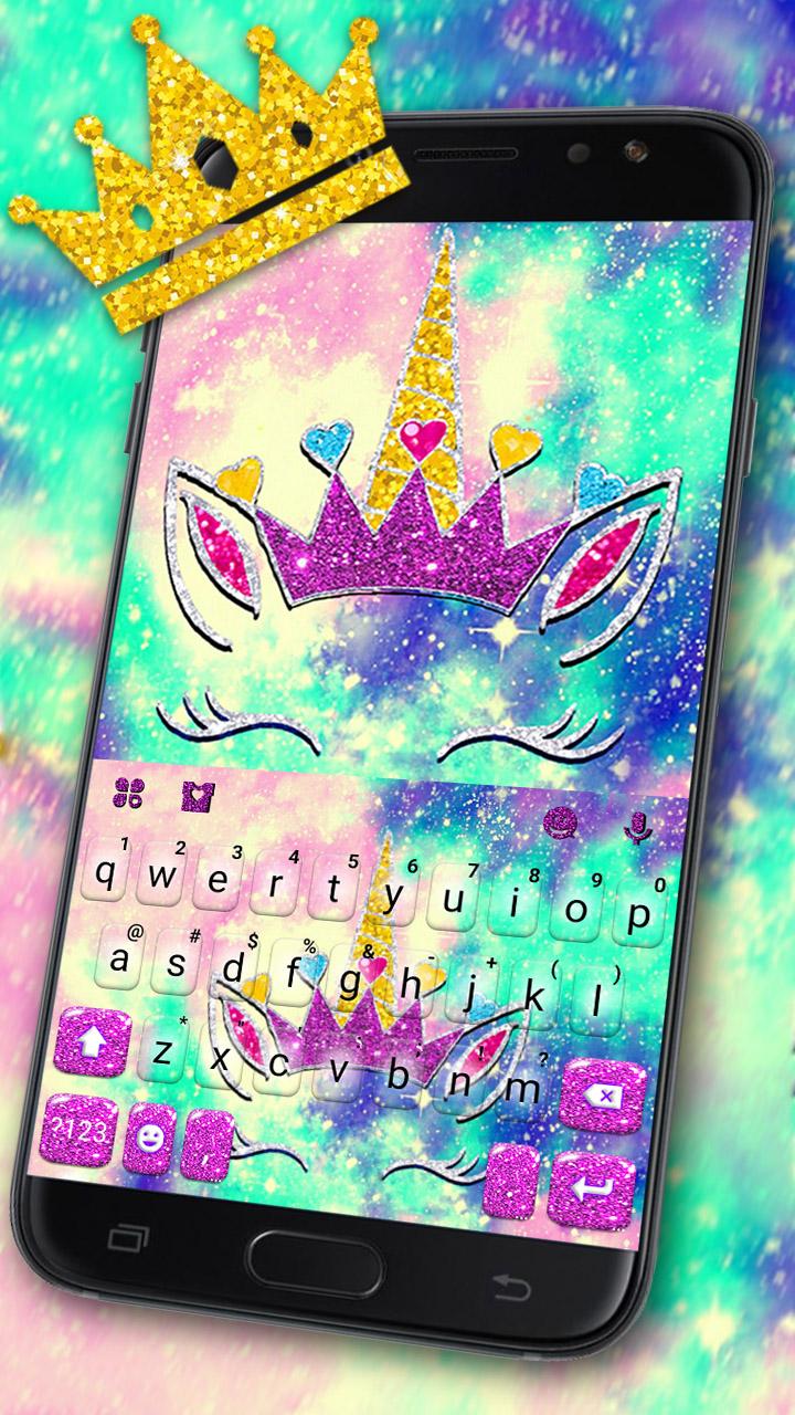 اسکرین شات 1 برنامه Silver  Unicorn Keyboard