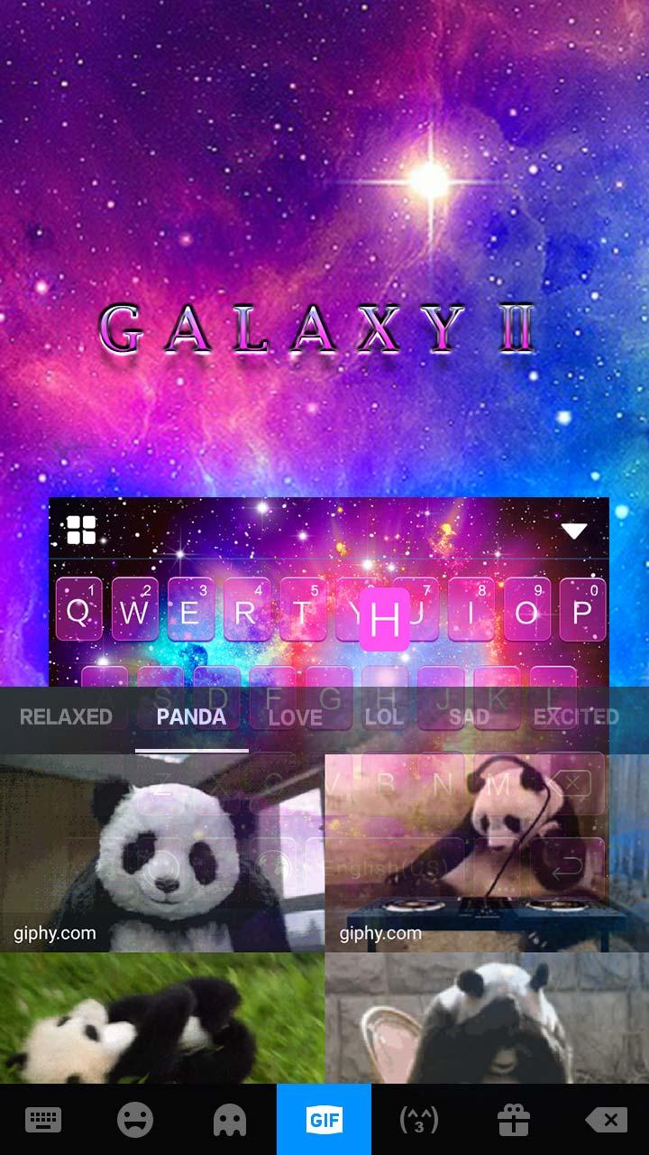 اسکرین شات 4 برنامه Galaxy Starry Keyboard Backgro