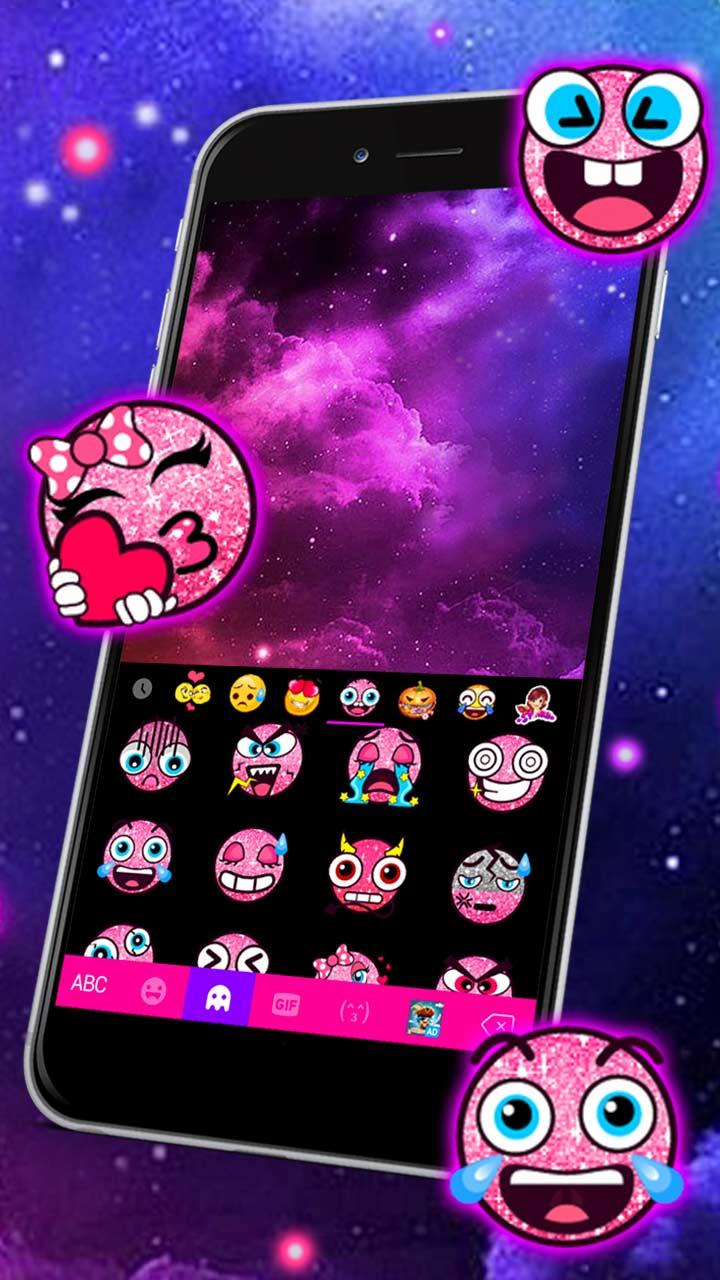 اسکرین شات 3 برنامه Galaxy 3d Hologram Keyboard Theme