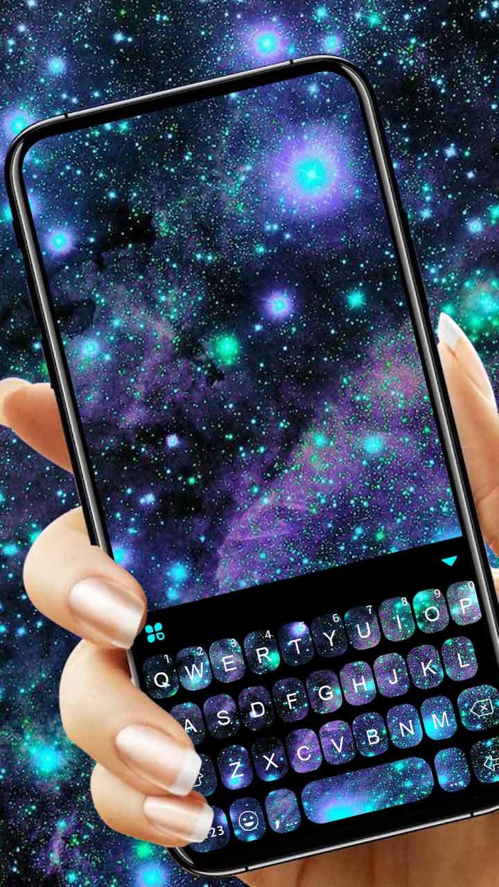اسکرین شات 1 برنامه Galaxy 3D Keyboard Theme