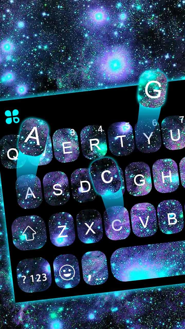 اسکرین شات 2 برنامه Galaxy 3D Keyboard Theme