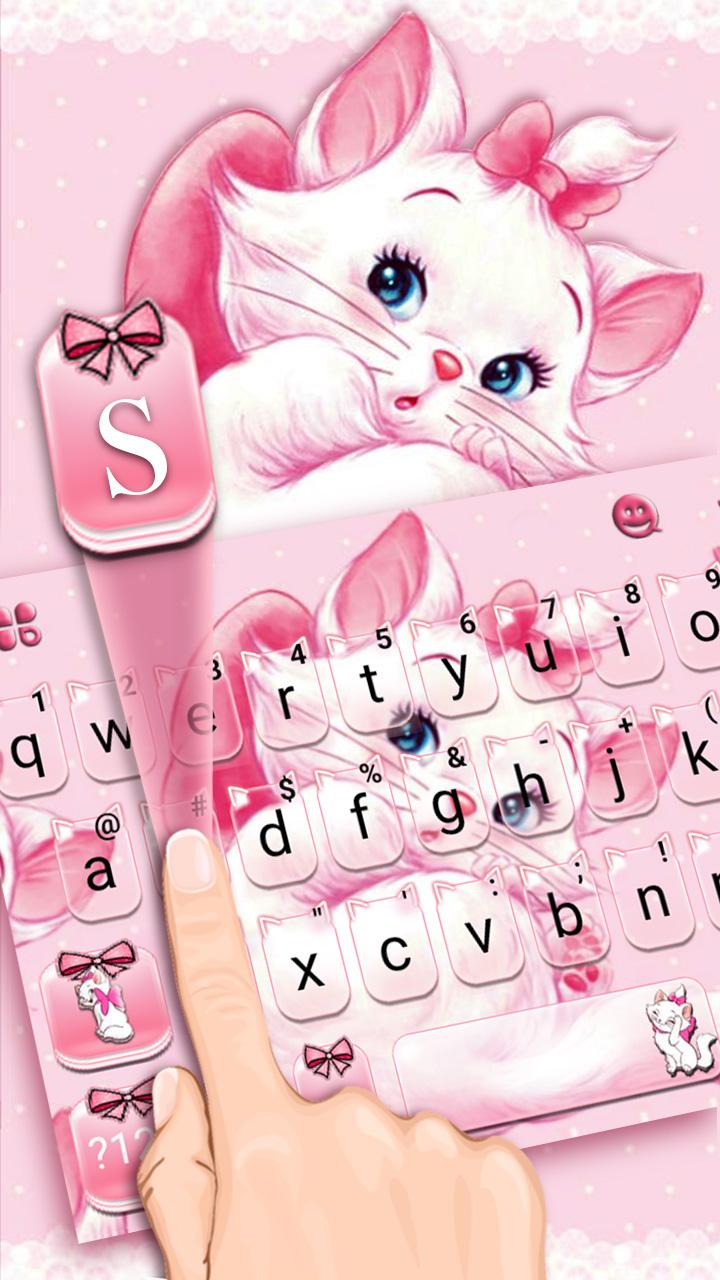 اسکرین شات 1 برنامه Girlish Kitty Theme
