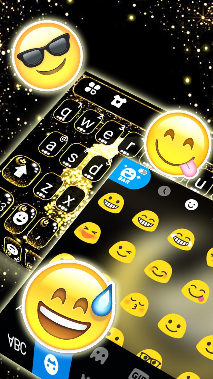 اسکرین شات 3 برنامه Glitter Allah Keyboard Theme